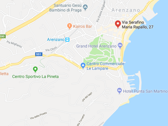 Mappa Arenzano via Bocca